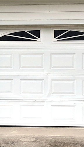 garage door repair before and after image