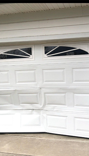 garage door repair before and after image